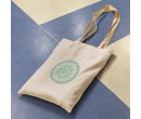 Mandala Desen Baskılı Omuz Askılı Ekru Tote Bez Çanta 35x40 CM